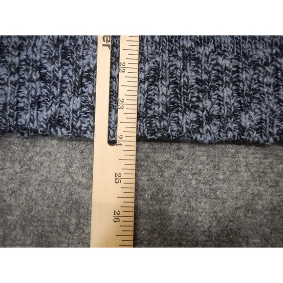 Chaps Sweater Womens Plus Size 1X Gray Metallic Long Sleeve Round Neck‎ - Picture 7 of 7
